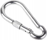 KARABIŃCZYK METALOWY Z ZABEZPIECZENIEM OCYNKOWANY DO LIN 8 x 80mm 230kg