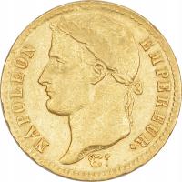 4.eo.FRANCJA, NAPOLEON I, 20 FRANKÓW 1812 A