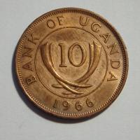 10 Cents, Uganda, 1966r. X9857