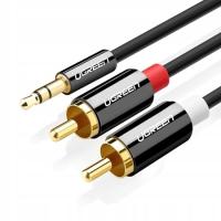 Kabel Ugreen 10590 minijack (3,5 mm) - 2x RCA (cinch) 3 m