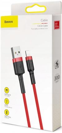 Kabel Baseus USB - Apple Lightning 3 m czerwony