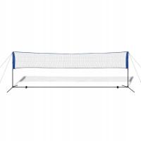 Siatka do badmintona, lotki, 500x155 cm