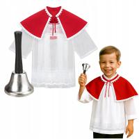 Komeżka z firanki cm pelerynka dzwonek srebrny Zestaw na Boże Ciało