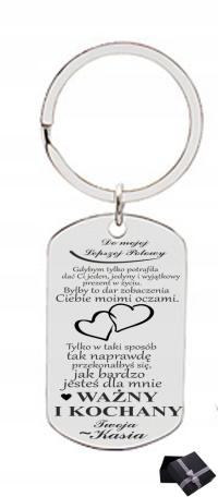 БРЕЛОК СОБАКА ТЕГ ДЛЯ МУЖА ПОДАРОК ГРАВЕР