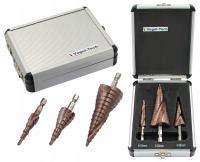 Кобальтовые ступенчатые Конические сверла для металлической стали HSS-Co 3 шт.