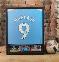 Haaland, Manchester City - koszulka z autografem w ramie od 1zł! (zag)