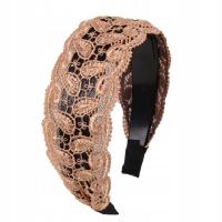 Korean New Vintage Lace Flower Hair Hoop Sweet Headband Temperament Wide