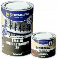 CHEMSTAL EMALIA POLIURETANOWA 2K DO METALU BIAŁA 1.2L