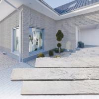 Płytki ceglane Rustic Long Białe 44cm