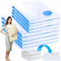 WORKI PRÓŻNIOWE NA UBRANIA ODZIEŻ POŚCIEL PODRÓŻNE ZESTAW 10SZT 2 ROZMIARY