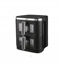 Frytkownica dwukomorowa Hoffen HO-00091, 2800 W, 11 l, czarna