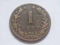 nr1113 Holandia stara Moneta 1 Cent 1878