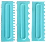 Zestaw grzebieni strukturalnych 3 szt skrobak packa wz3