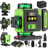 Poziomica Laserowa 4D 16 LINII PŁASZCZYZNOWA 360 Laser KRZYZOWY 2x AKU