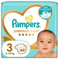 PAMPERS Premium Care Pieluchy Rozmiar 3 60 szt 6-10 kg