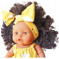 Детская кукла темнокожая как живая с волосами афро волосы большая красавица подарок