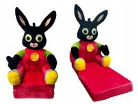 Fotelik rozkładany fotel pluszowy dla dziecka 5w1