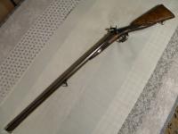 Dubeltówka, damast, francuska czarnoprochowa / kapiszonowa 16mm, przed 1885