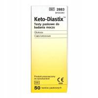 Кето-Диастикс, тест-полоски для анализа мочи, 50 штук кетоновых тел