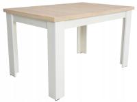 Кухонный стол c-2 раскладной 80x120 / 160 см белый sonoma для гостиной столовой