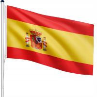 MASZT FLAGOWY 6,5 M MASZT + FLAGA HISZPANII