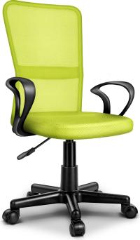 KRZESLO BIUROWE TRESKO ZIELONE OBROTOWE DO BIURKA Z PODŁOKIETNIKIEM