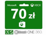Xbox 70 zł Karta podarunkowa - X1 Series X S One 360 - Microsoft Store