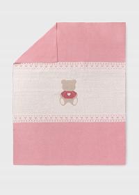 Kocyk bawełniany dla niemowlęcia Mayoral 100x80 miękki delikatny premium