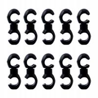 10Pcs Bike Cable Clasps Portable Rotatable Maintenance Cycling Black