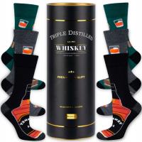 SOXO skarpety męskie whisky w tubie 3pak śmieszny prezent dla faceta 40-45