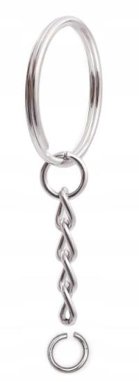 База для ключей Брелок толстый круг с цепочкой 100шт