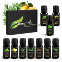 OLEJKI DO SAUNY AROMATERAPII NA ODPORNOŚĆ ZATOKI KATAR KASZEL - ZESTAW 10