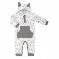 Makoma bawełniane śpioszki niemowlęce rampers dziewczęcy