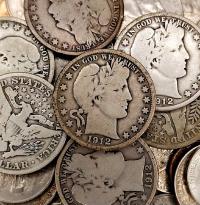 USA - Barber Silver Half Dollar - MIX roczników - jakość Fine