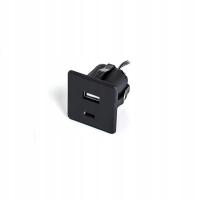 USB-зарядное устройство для мебели Socket A C Black