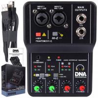ДНК MIX 2 аналоговый микшер 2-канальный USB PHANTOM аудио интерфейс