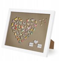 Ramka na zdjęcia ślubne urodziny pozioma 28x23 cm