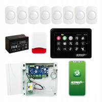 SYSTEM ALARMOWY ROPAM NEOGSM-IP 8 CZUJNIK TEXECOM POWIADOMIENIE SMS WIFI