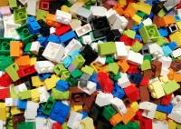 Lego oryginalne klocki budowlane Cegła Brick 1x1 1x2 2x2 MIX 0,05 KG 50g