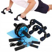 5w1 Zestaw do ćwiczeń mięśni brzucha Skakanka Uchwyty do pompek Podpórki