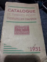 Katalog Francja i kolonie 1951 r j francuski