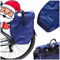 SAKWA ROWEROWA WODOODPORNA VELOXO 25L NA BAGAŻNIK NIEBIESKA ADVENTURE PRO