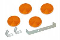 ZESTAW ODBLASKÓW BOCZNYCH Z MOCOWANIAMI ODBLASK BIAŁY WSK 125 175