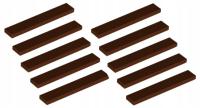 LEGO płytka gładka 1x8 brązowa 10 szt. 4162 NOWA