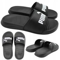 Puma klapki Czarne Komfortowe męskie Popcat na plaże basen r. 38