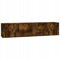 Zestaw 3 szafek TV, przydymiony dąb, materiał drewnopochodny