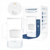 Dzbanek filtrujący Wessper D2 Borosilicate FutureFlow 3,3 l biały