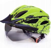 KASK Rowerowy REGULOWANY 56-64cm M L XL rower MĘSKI DAMSKI SZYBA