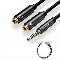 KABEL ROZDZIELACZ MINI JACK MIKROFON SŁUCHAWKI AUX VEGGIEG