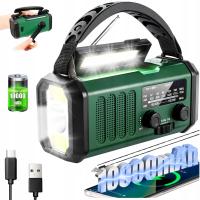RADIO PRZENOŚNE KUCHENNE SOLARNE DYNAMO BUDOWLANE LATARKA POWERBANK 10000mA